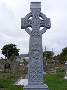 William Cosgrove's grave is marked by this large Celtic Cross erected in 1938.