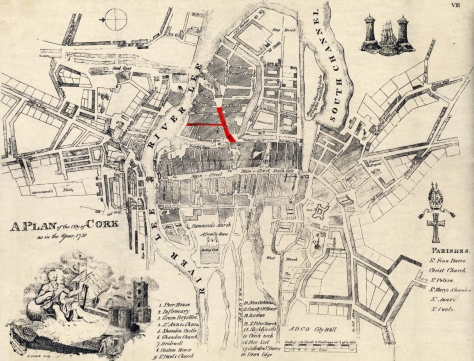 Smith's Map of Cork 1750