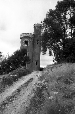 Fr Mathew Tower looking forlorn and derelict in 1983.