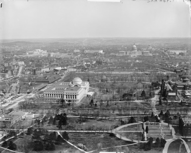 The National Mall in Washington DC at the end of the nineteenth century. This was the sort of scene that John Saul was familiar with.