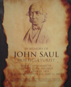 Memorial to John Saul in the Castlemartyr Resort Hotel. 