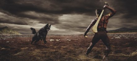 The nobleman Culainn had a ferocious guard hound (cu) that was killed by the boy Setanta who struck a sliotar (hurling ball) down the hound's throat. Setanta then offered to become Culainn's new guard hound. Hence the name he was given - Cu Chulainn, or Culainn's Hound.