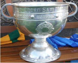 Sunday's prize - capturing the Sam Maguire Trophy is the goal of Kerry and Dublin on Sunday. 