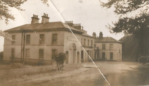 The normal approach to Ballyedmond House was by a long winding driveway from the bottom of the hill eventually approaching the house from the east.